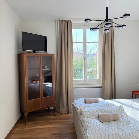 アパート Spacious With Private Garden & Entrance Huttwil